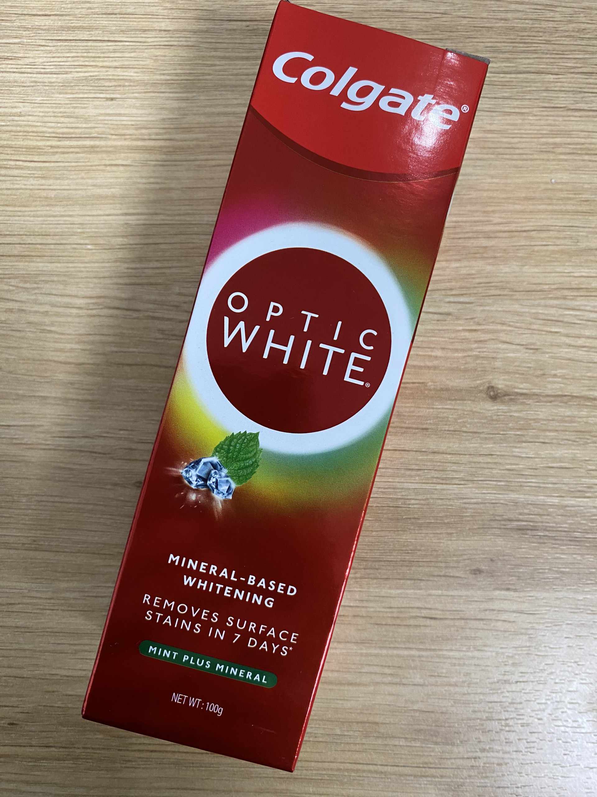 Colgate cosmetic optic 100g toothpaste oral cool white plus shine/sparkling white-pimples fashion shop