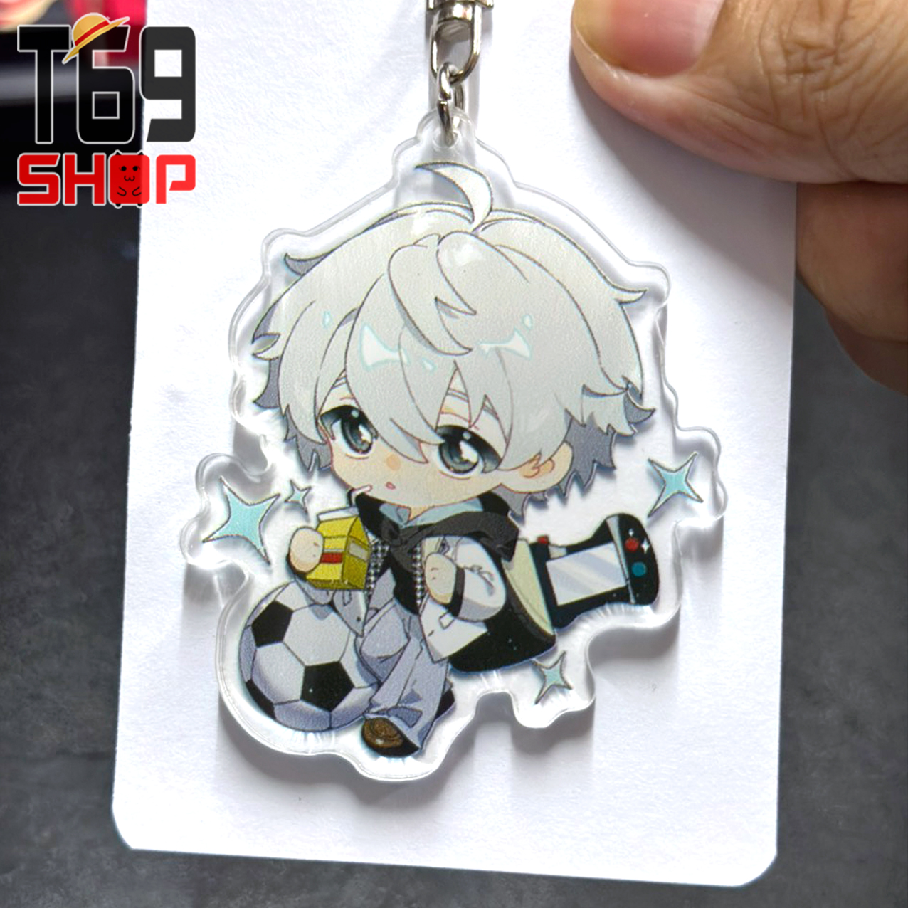 Móc khóa mica anime Blue Lock - Mẫu 2 (Loại cao cấp - Hình in ép giữa 2 mặt mica) [T69 Shop]