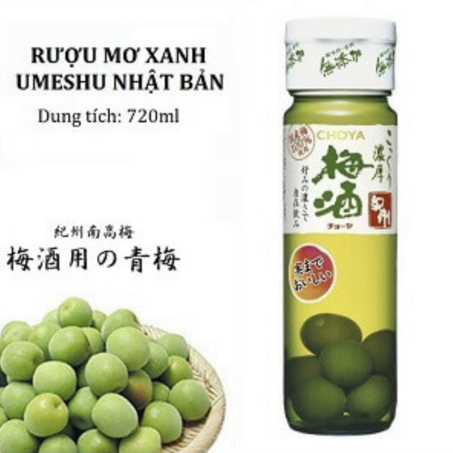 Mơ xanh Choya Nhật _ chai 720ml