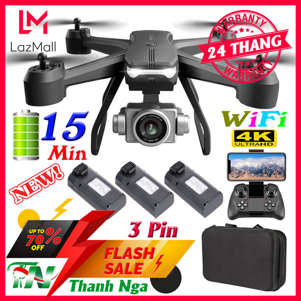 Flycam Drone V14 Pro Max Máy Bay Camera 4K Hot 2022 Điều Khiển Từ Xa 4