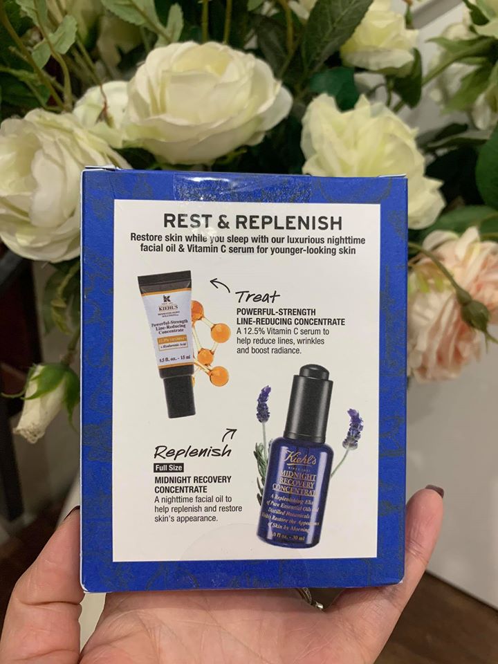 Set dưỡng da Kiehls Rest & Replenish