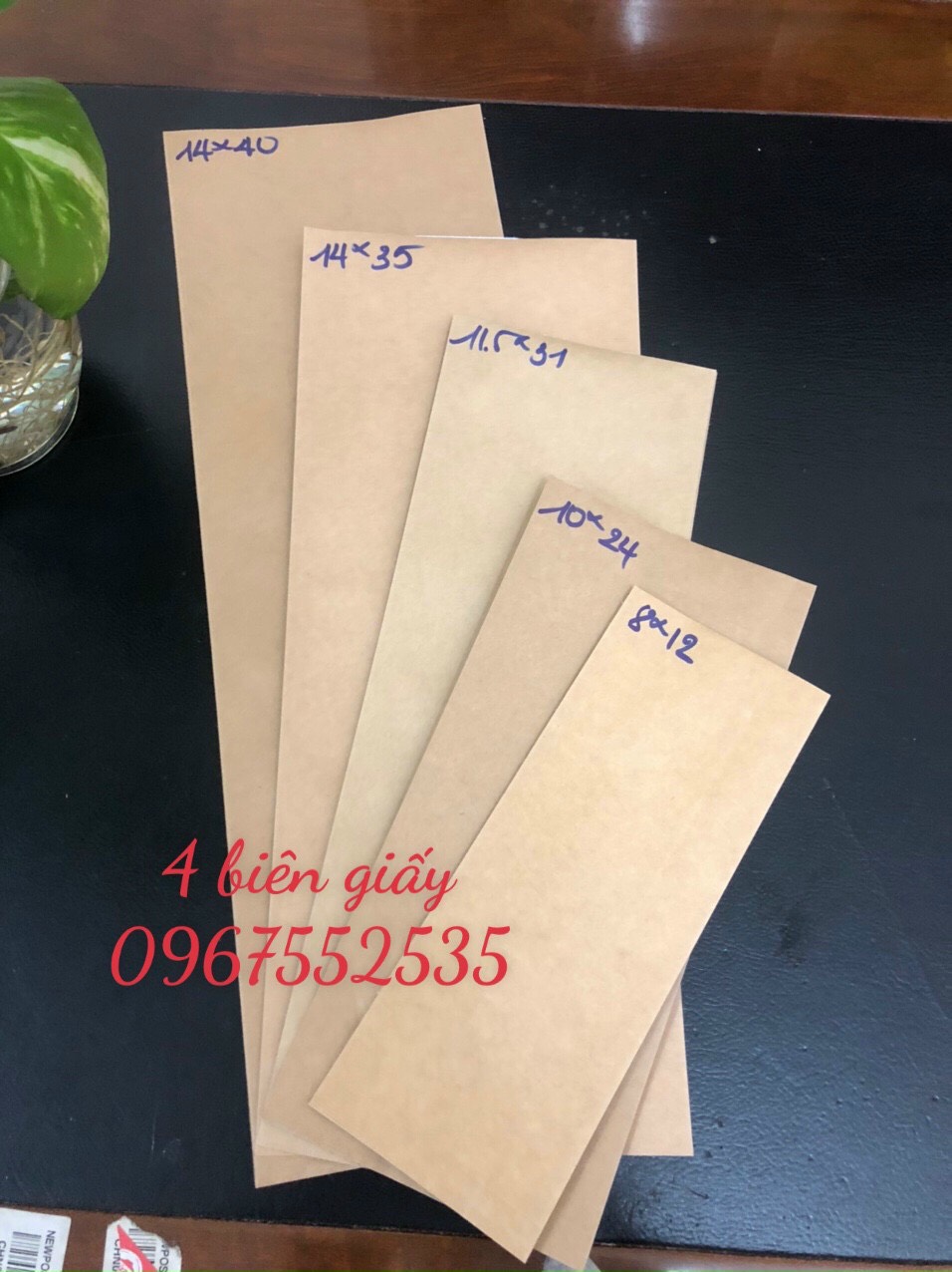 [1kg/size] túi giấy kraft 4 biên - đựng trà cafe