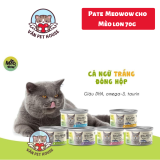 Pate Mèo Meowow Lon 80g Cho Mèo - Siêu Ngon Siêu Hấp Dẫn - Dành Cho Mèo Biếng Ăn thumbnail