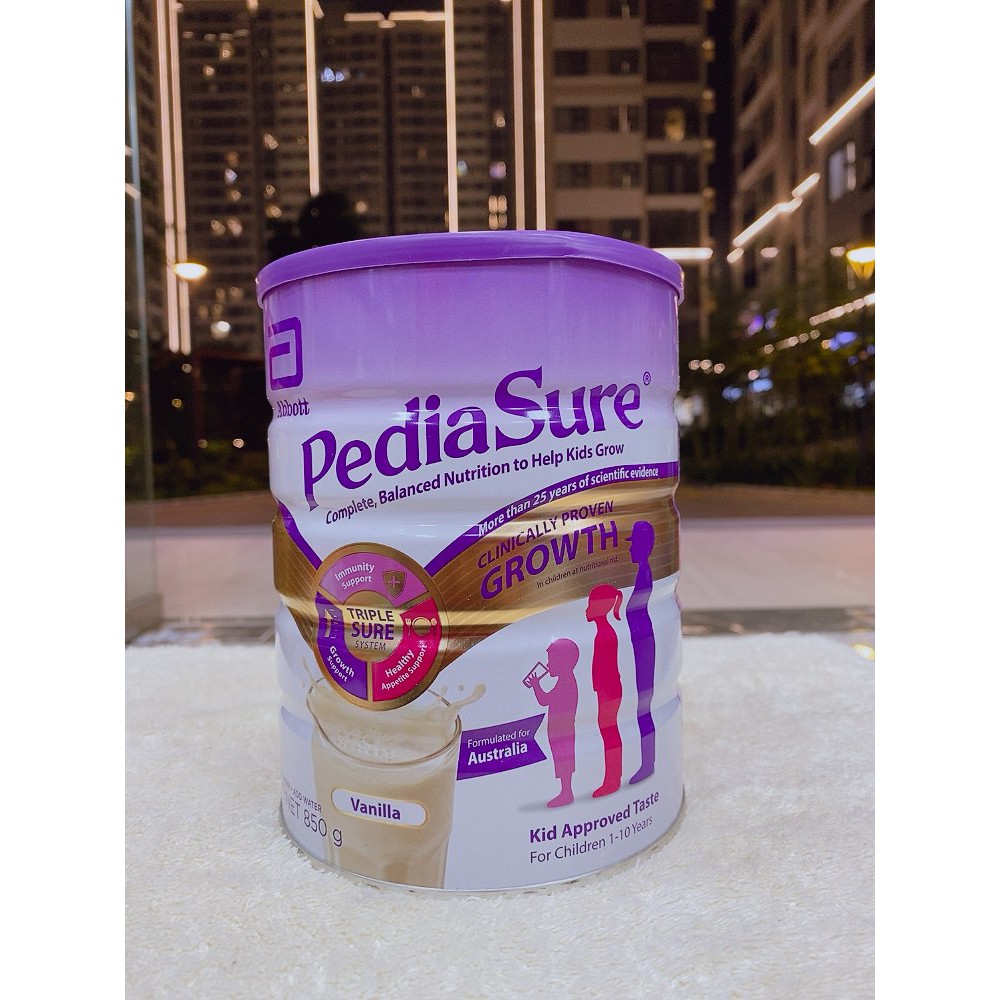 Sữa bột pediasure Úc 850g mẫu mới