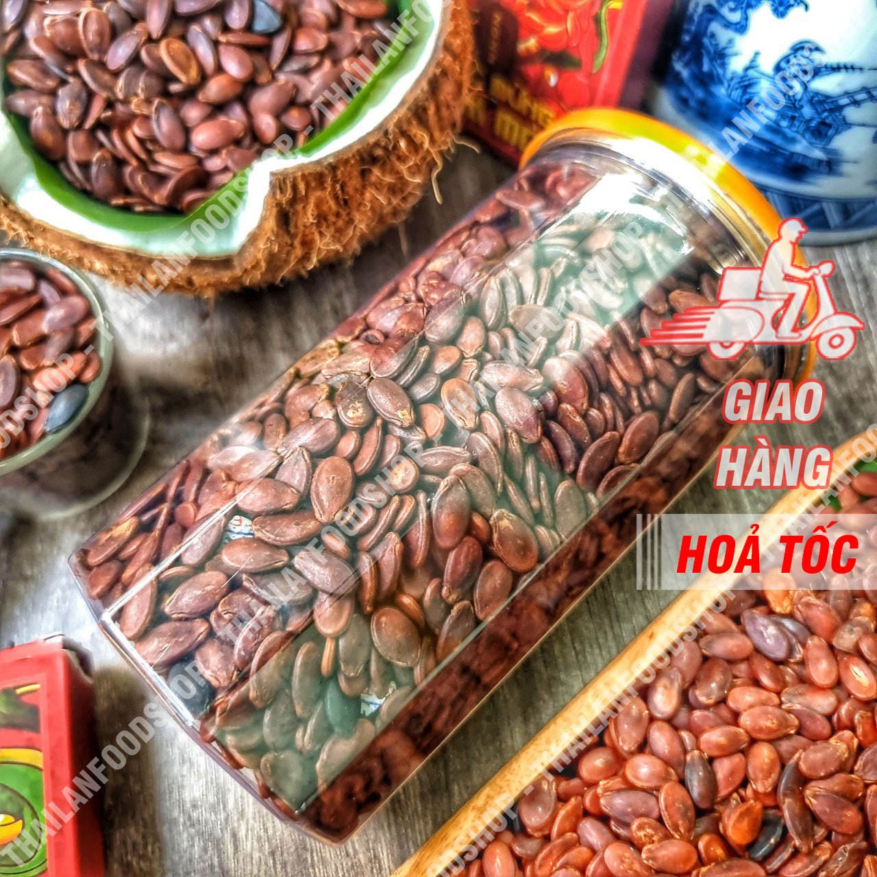 Hạt Dưa Rang Tay Không Phẩm Màu Túi 1kg