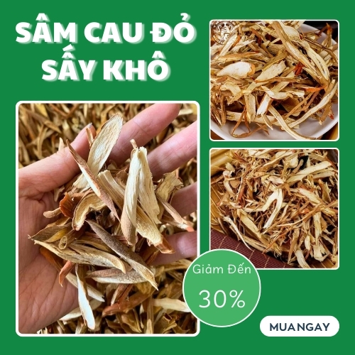 Sâm cau đỏ sấy khô 500g - Thảo Dược Tấn Phát - Hàng công ty chuyên dùng để pha trà hỗ trợ cải thiện sức khoẻ - Hàng loại 1 chất lượng cao