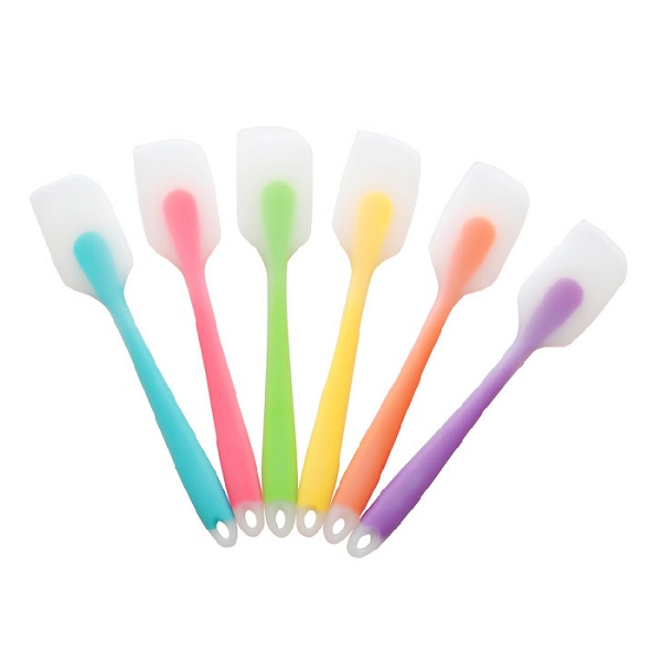 Cây vét bột spatula silicon đúc 28cm (phới silicon) dùng trộn bột, xúc bột, vét bột