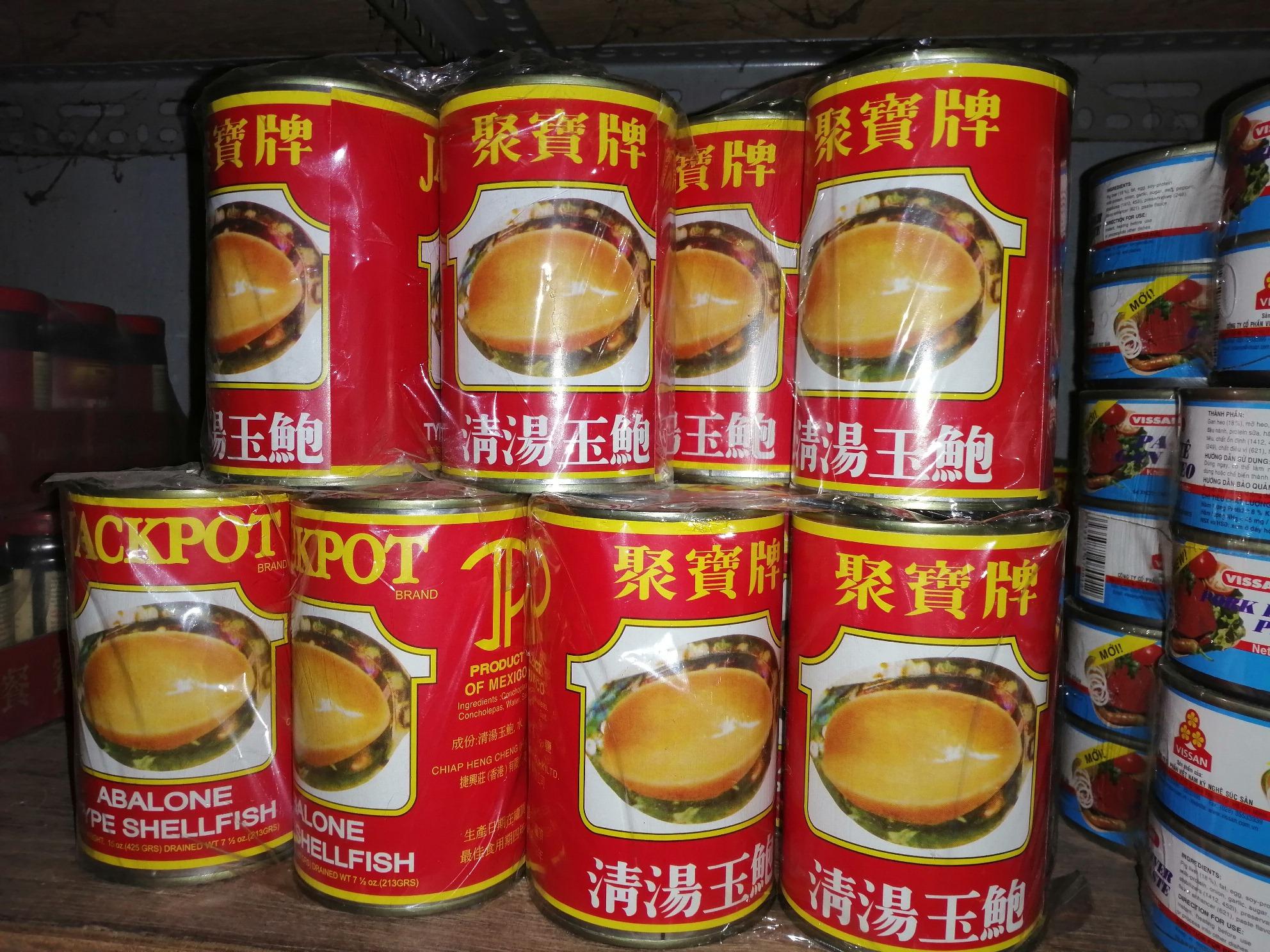 Ốc Bào Ngư Đóng Hộp 425gr hiệu Jackpot