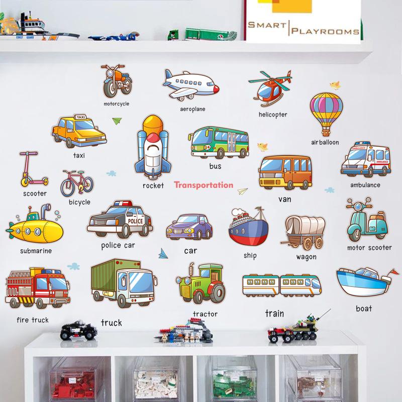 DECAL DÁN TƯỜNG PHƯƠNG TIỆN GIAO THÔNG