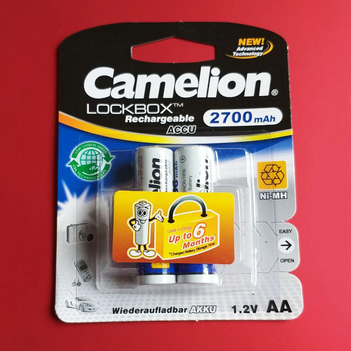 Combo 10 vỉ Pin sạc AA Camelion 2700mah