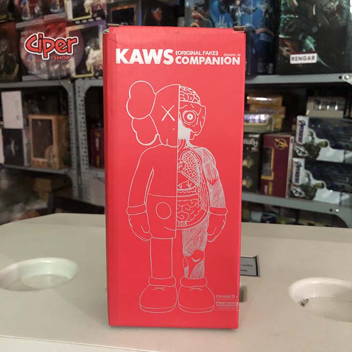 Mô hình Kaws Giải Phẫu Đứng - Xám 8in - 20cm