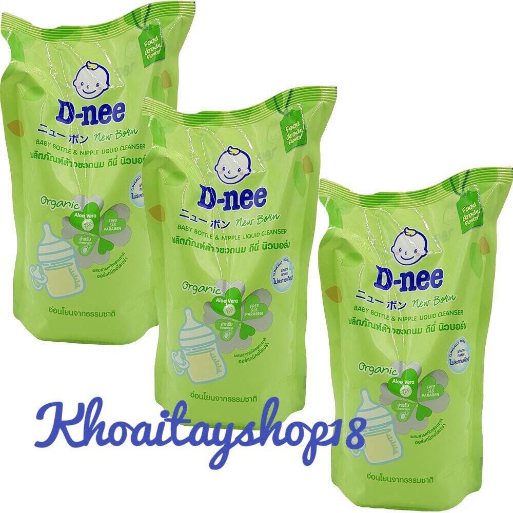Túi nước cọ bình sữa Dnee organic 600ml