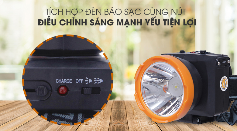 [HÀNG CHÍNH HÃNG] Đèn pin sạc đội đầu Comet CRT1612