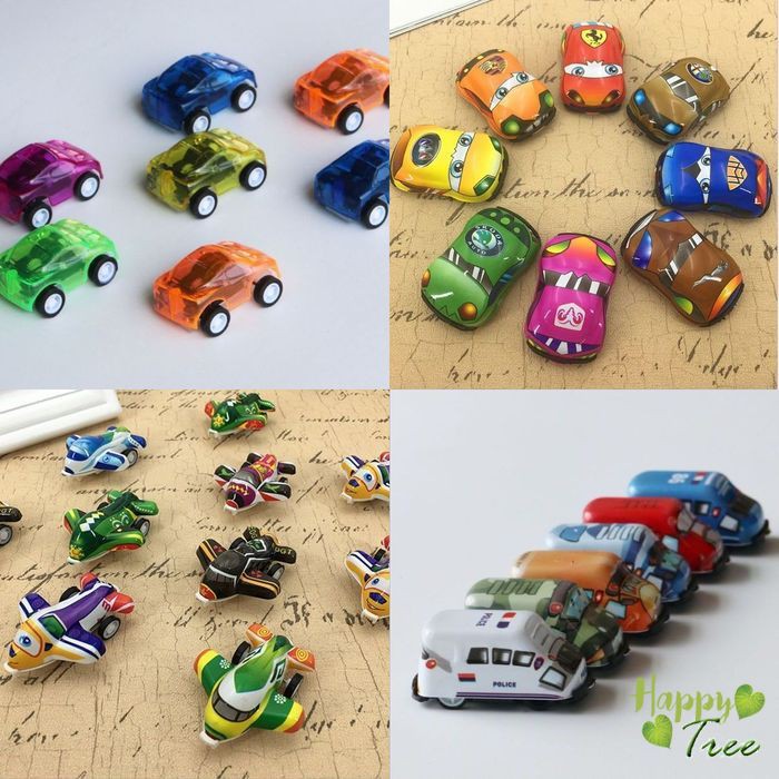 Sét 5 Chiếc oto Đồ Chơi Bánh Đà Vui Nhộn