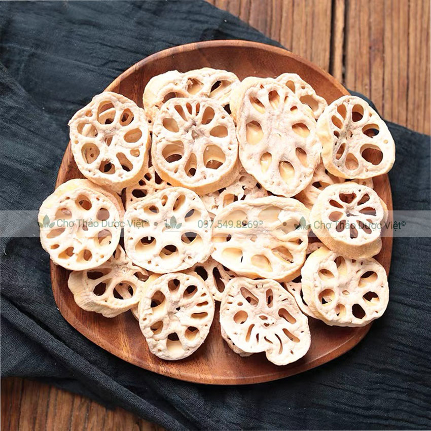 Củ sen khô 500g ( nấu canh, pha trà ) - Chợ Thảo Dược Việt