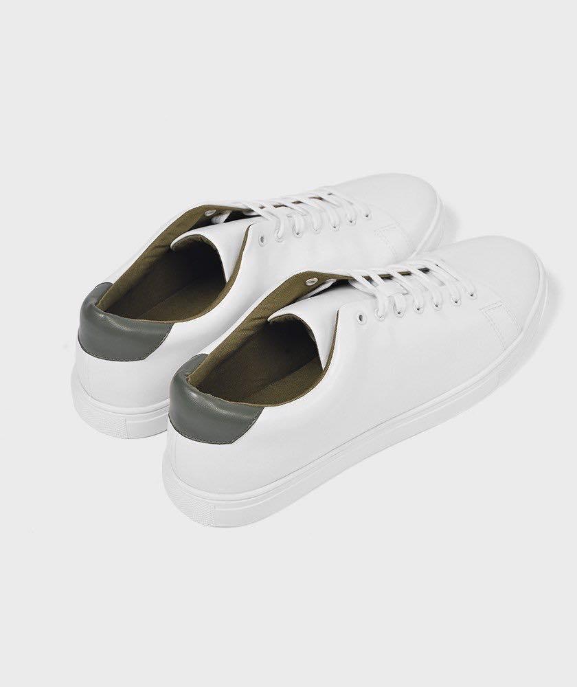 Giày Nam Sneaker Trắng Đáp Xanh - Gl212027