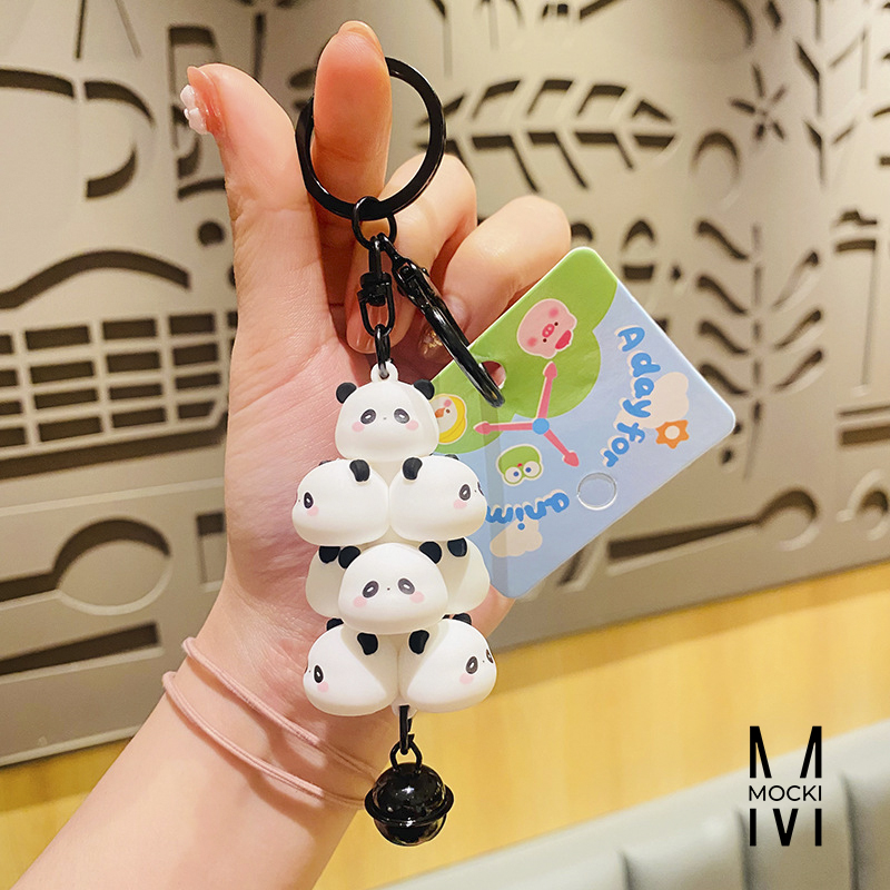 Móc khóa chùm vịt, heo, gấu trúc