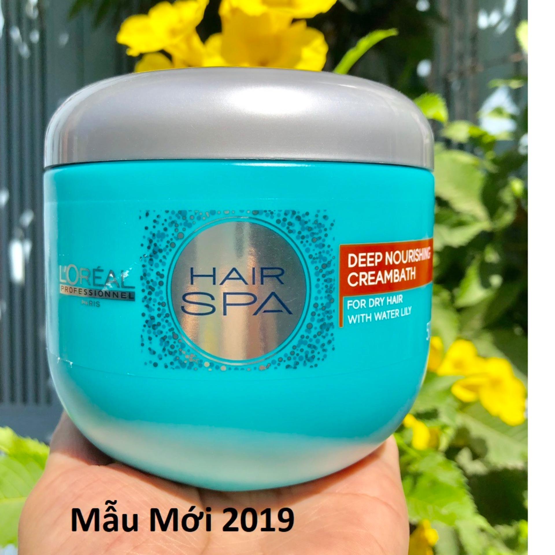 Kem ủ tóc suôn mượt loreal hair spa deep nourishing creambath 500ml