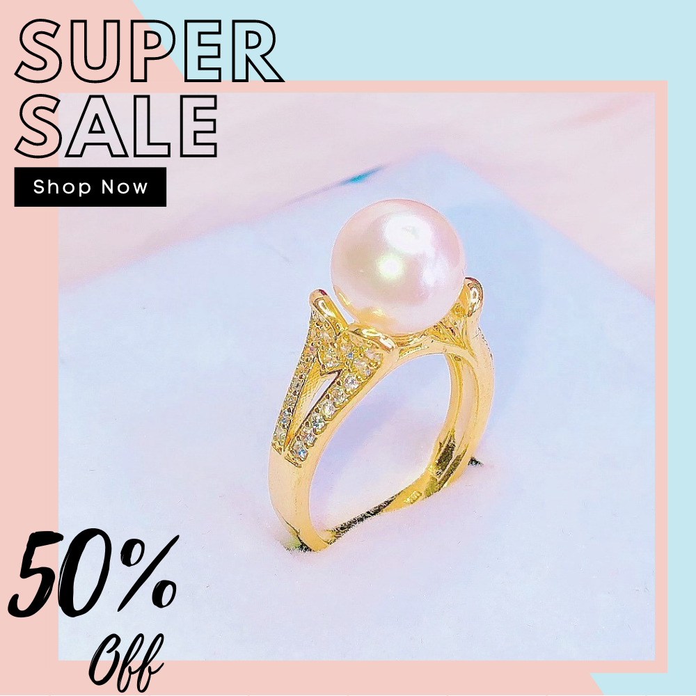 [HCM]Nhẫn nữ nhẫn đẹp mạ bạc ý cao cấp đính ngọc trai sáng lấp lánh lung linh xinh đẹp Trang Sức Miga KN28081916 - dùng đi tiệc cực kì sang chảnh CAM KẾT KHÔNG ĐEN 1 ĐỔI 1 NẾU KHÔNG HÀI LÒNG