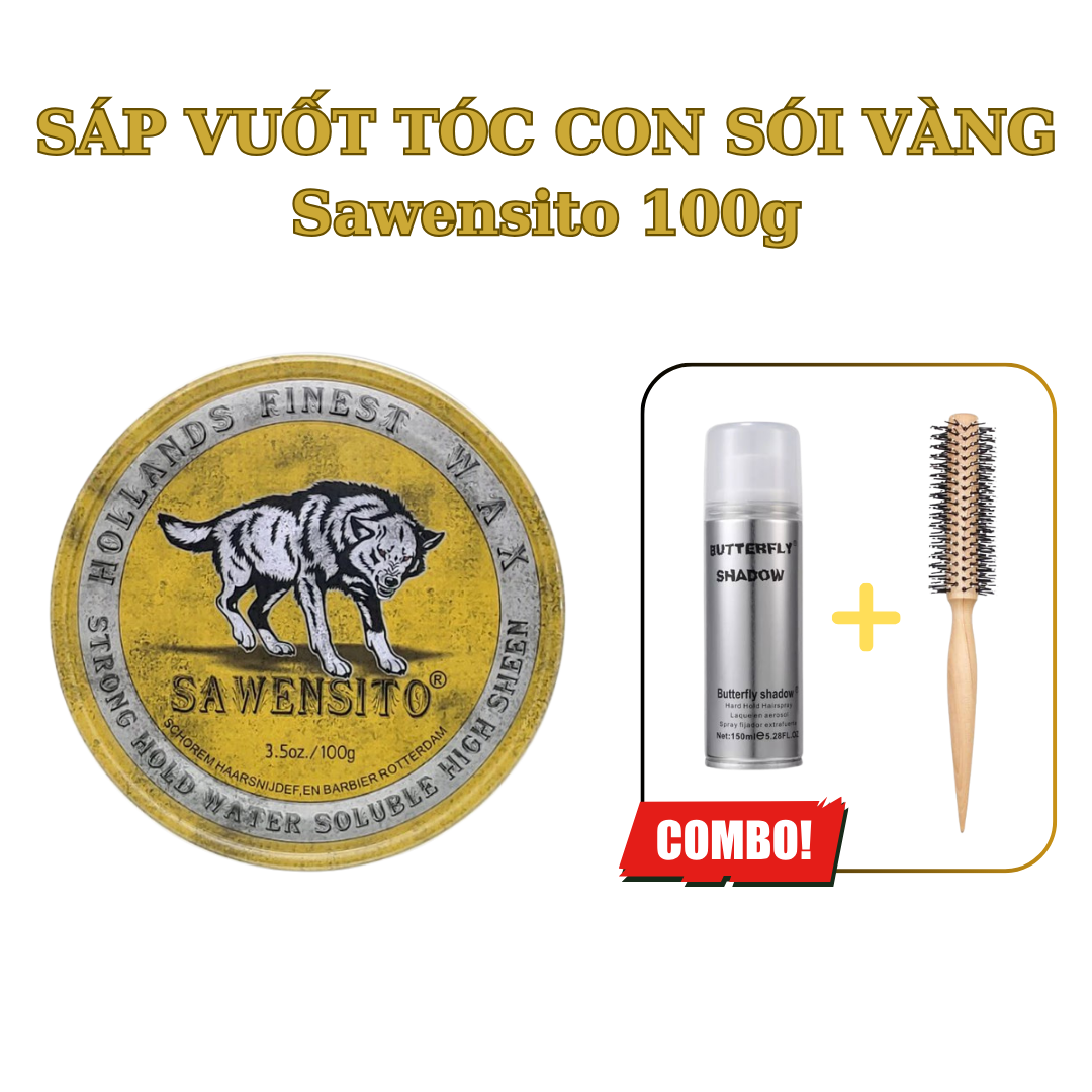 Sáp vuốt tóc Sawensito [ Con Sói Vàng ] - 100gr