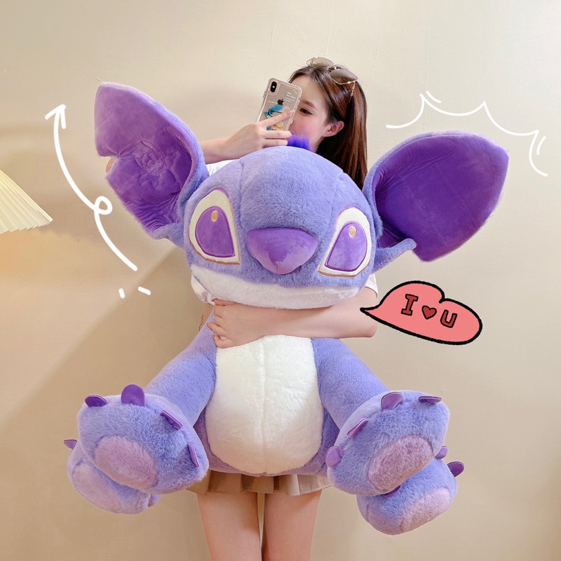 Gấu bông Stitch tím mộng mơ Stick tím hot hit size 50cm