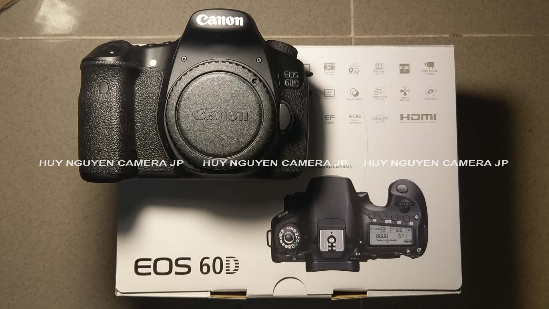 Thân Body Máy Ảnh Canon 60D FULLBOX ĐẸP 99.99% DSLR