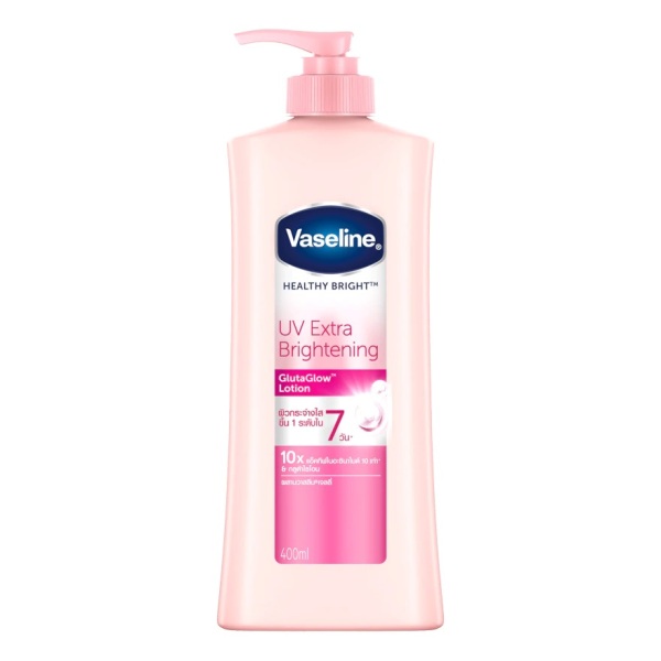 Sữa dưỡng thể trắng hồng hiệu quả Thái Lan Vaseline Healthy Bright UV Extra Brightening 10X 400ML nhập khẩu