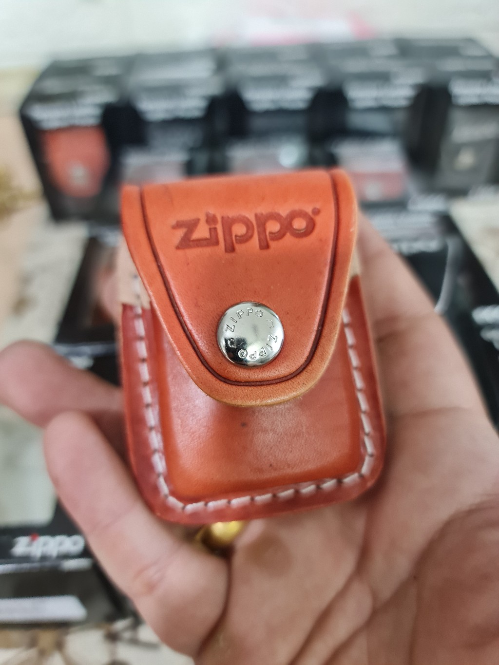 Bao da bật lửa Zippo Mỹ hàng chính hãng
