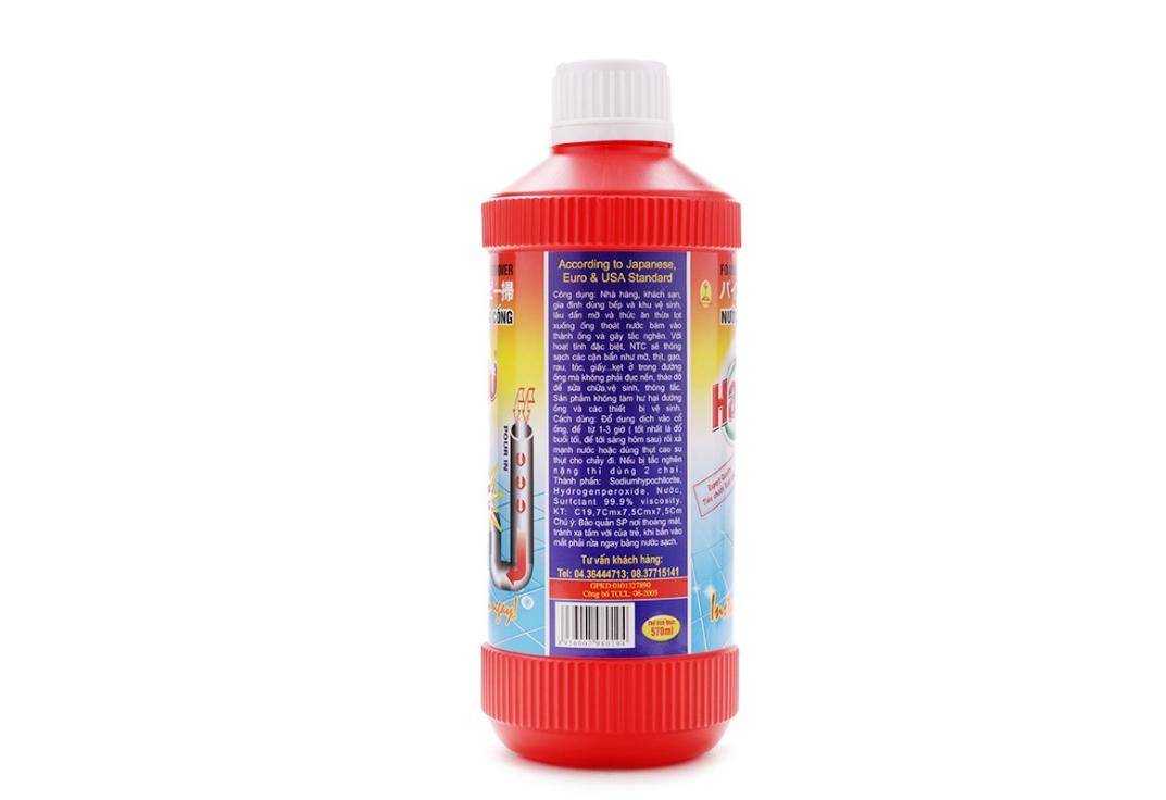 Nước thông cống Hando 570ml hàng xuất khẩu (Phân Phối bởi Gia Phú)