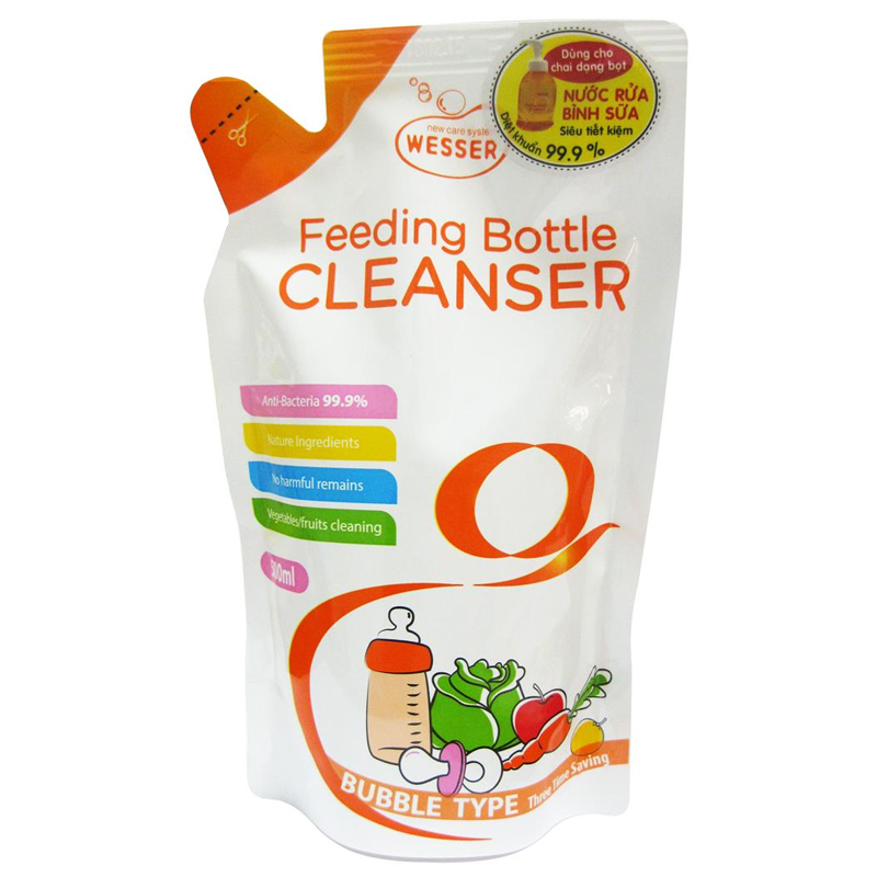 Nước rửa bình sữa Wesser
