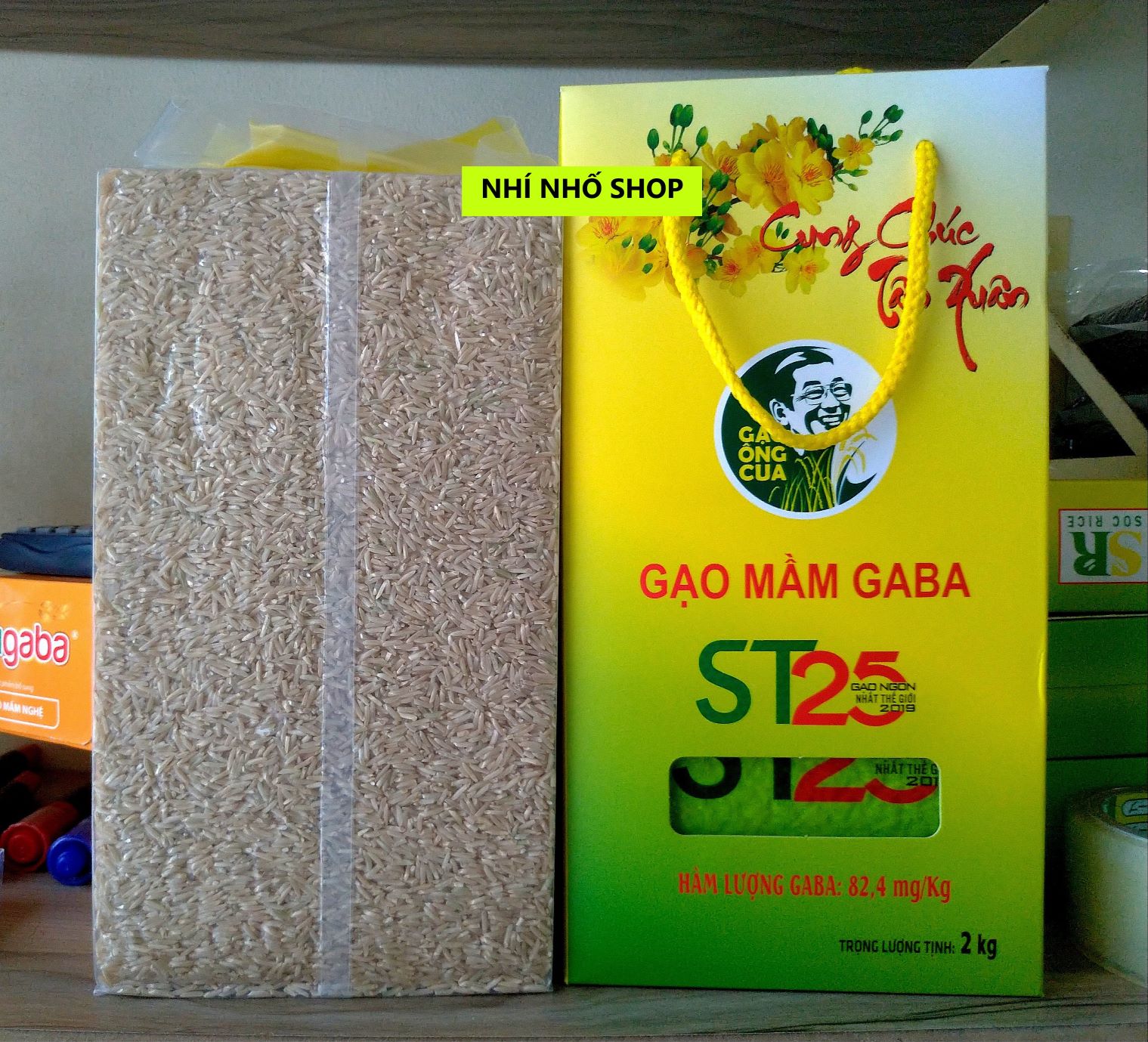 GẠO MẦM (GABA) ÔNG CUA ST25 - Hộp 2kg