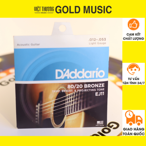 Dây Đàn Guitar Acoustic - D'Addario EJ11