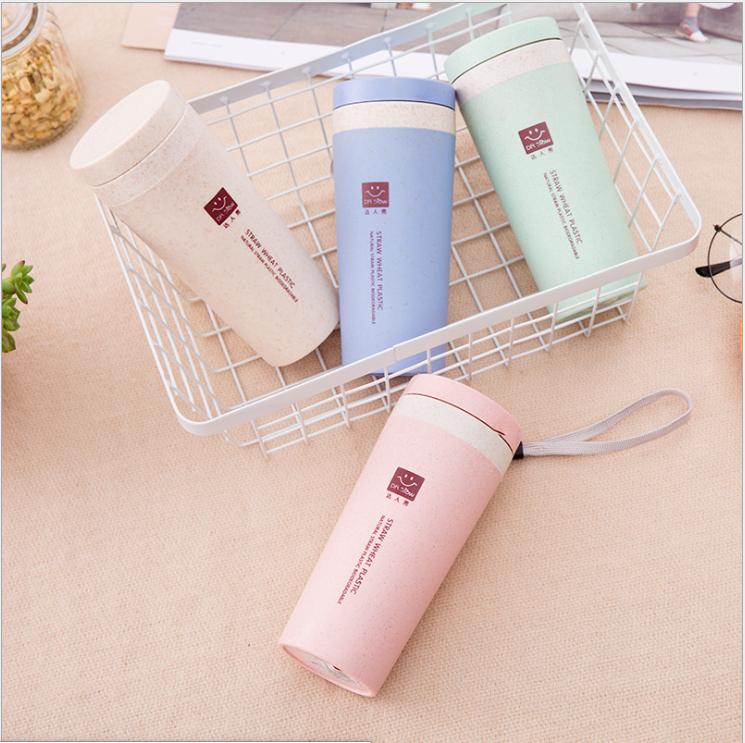 [DEALHOT] - Ly / Bình giữ nhiệt 2 lớp Lúa mạch Dr Srow Straw Wheat Plastic 300ml