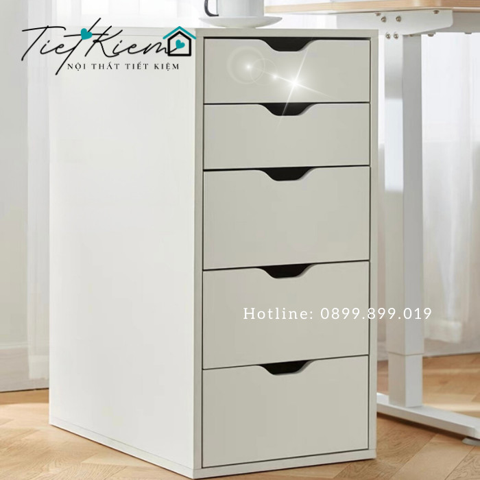 Tủ ikea 5 ngăn trắng NTTK IKE987