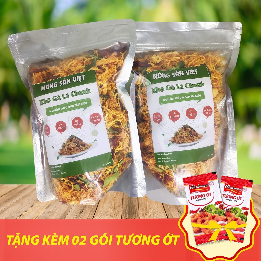 1kg khô gà lá chanh (cay vừa) - Nông Sản Việt