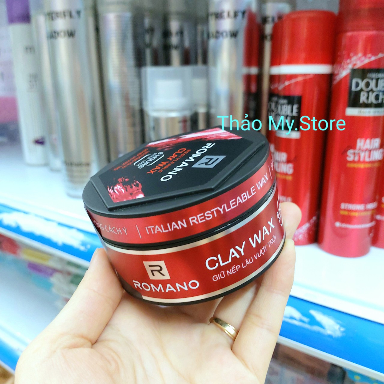 Wax vuốt tóc - Sáp tạo kiểu Romano 68g