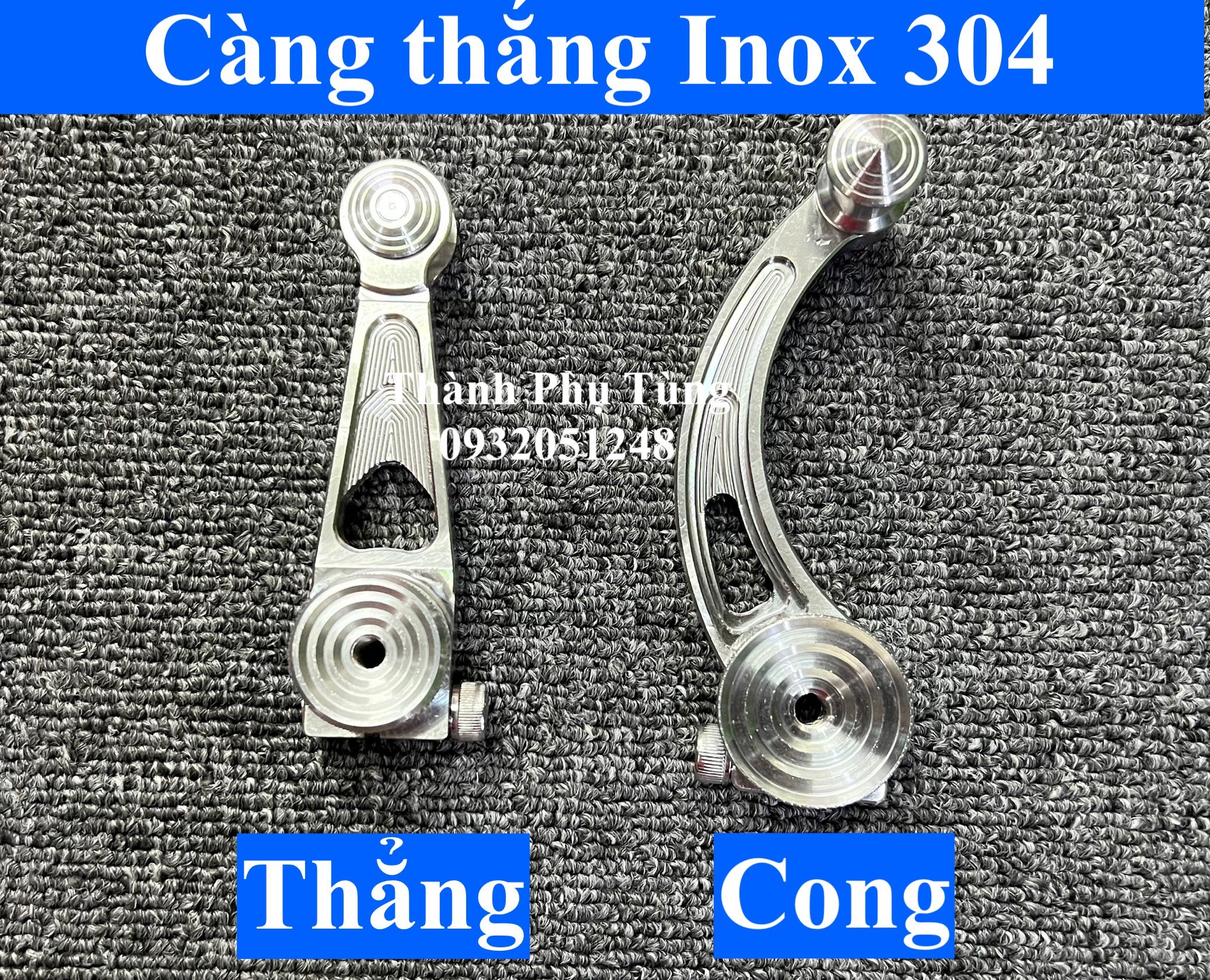 Càng thắng Inox 304 Thẳng, Cong