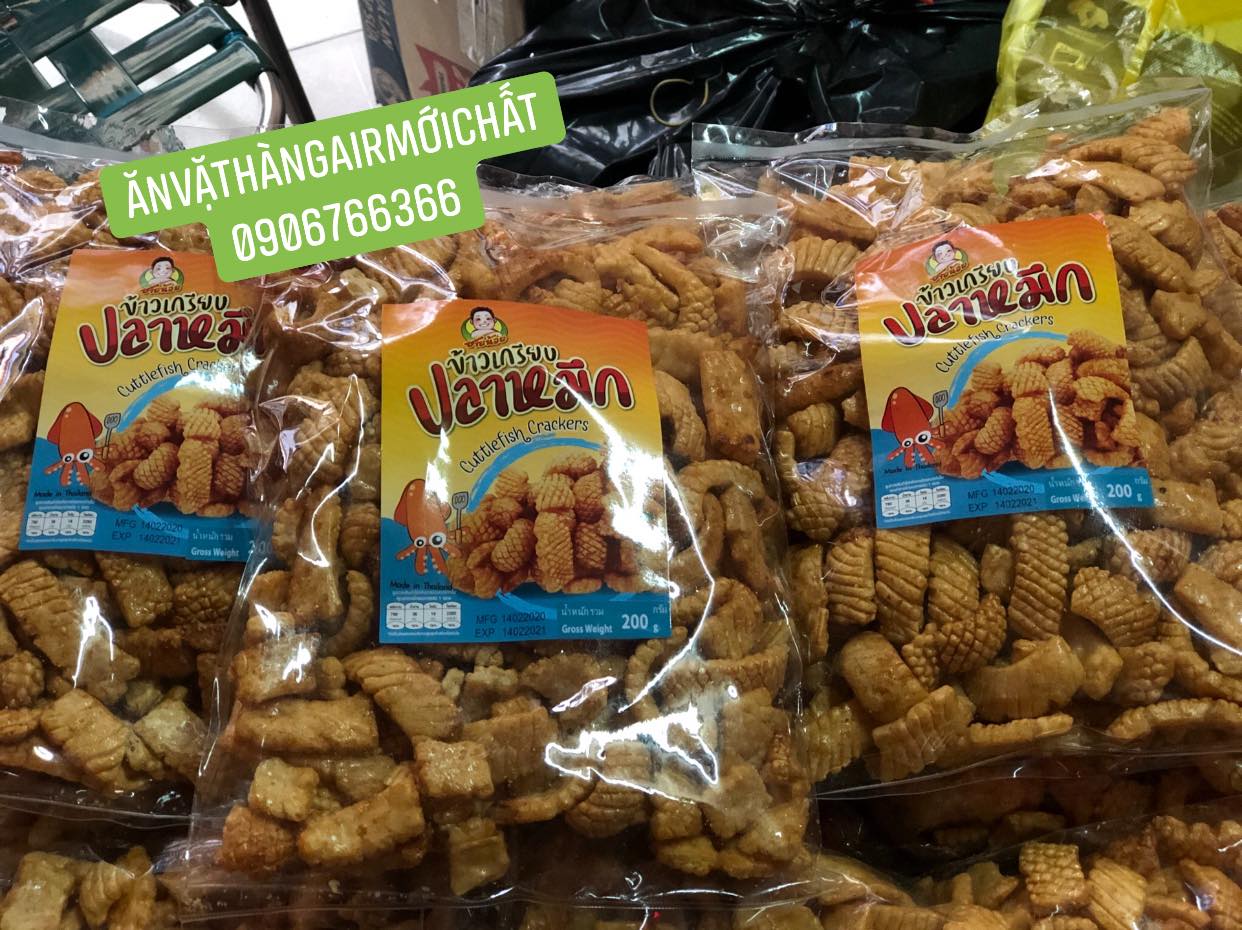 [MỚI NHẤT 10/2025]SNACK MỰC MIKATO THÁI LAN GÓI 200 gram