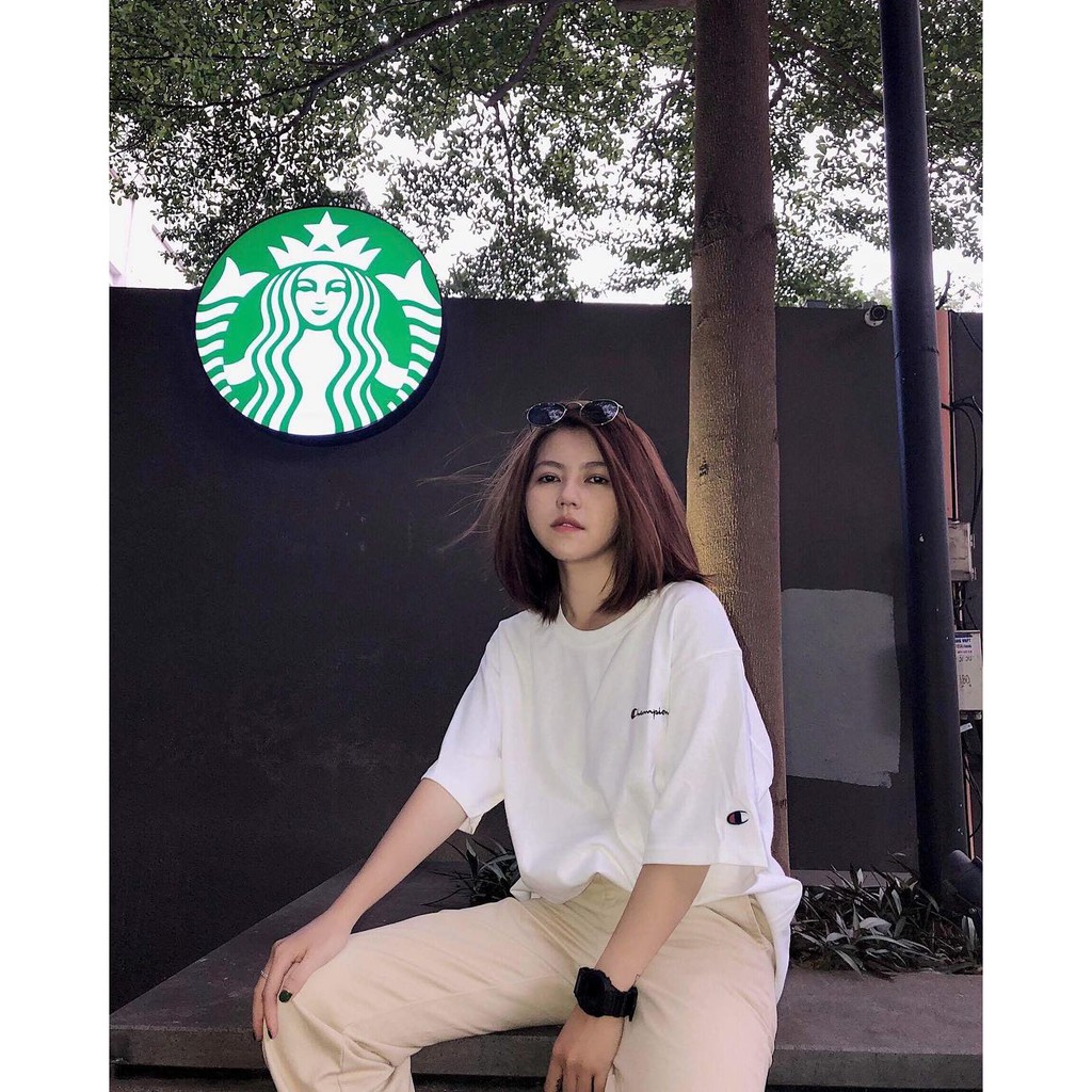 Áo Champion® Heritage Embroidered Tee Shipped Usa