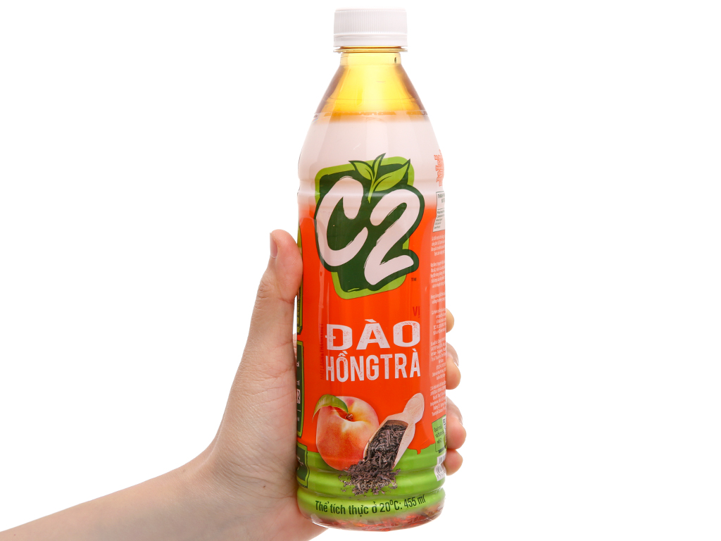 6 chai hồng trà đào C2 455ml