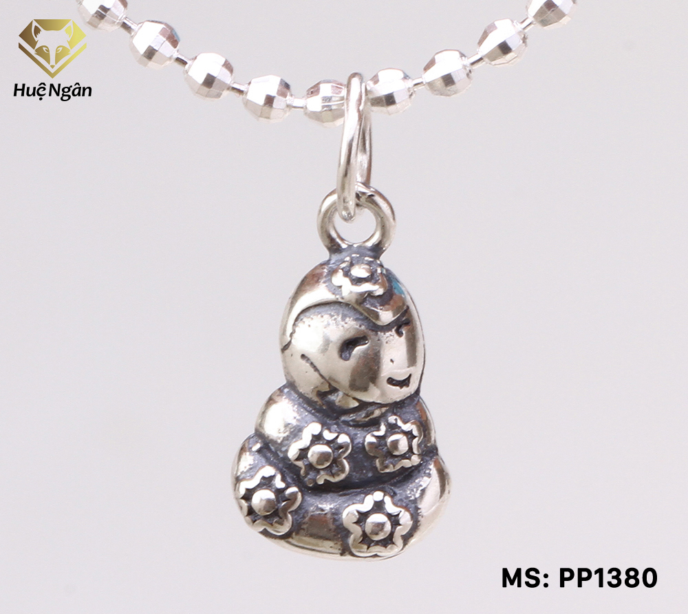 Mặt đeo dây chuyền, lắc tay, lắc chân cho bé 12 con giáp bạc Thái S925 Bạc Xinh - Quà tặng tuổi Tỵ PP1380