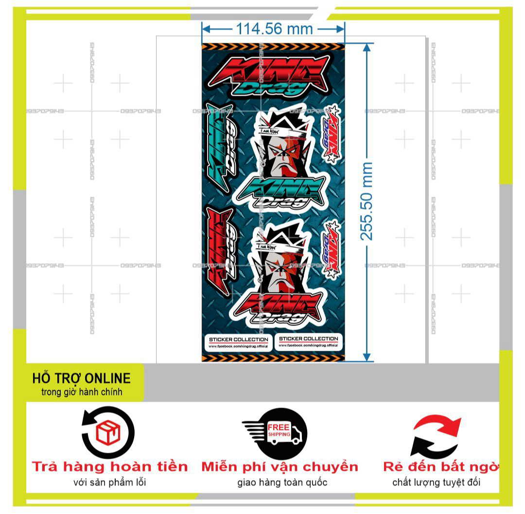 Logo sticker dán xe máy mini m 76 decal chống nước ko bay màu
