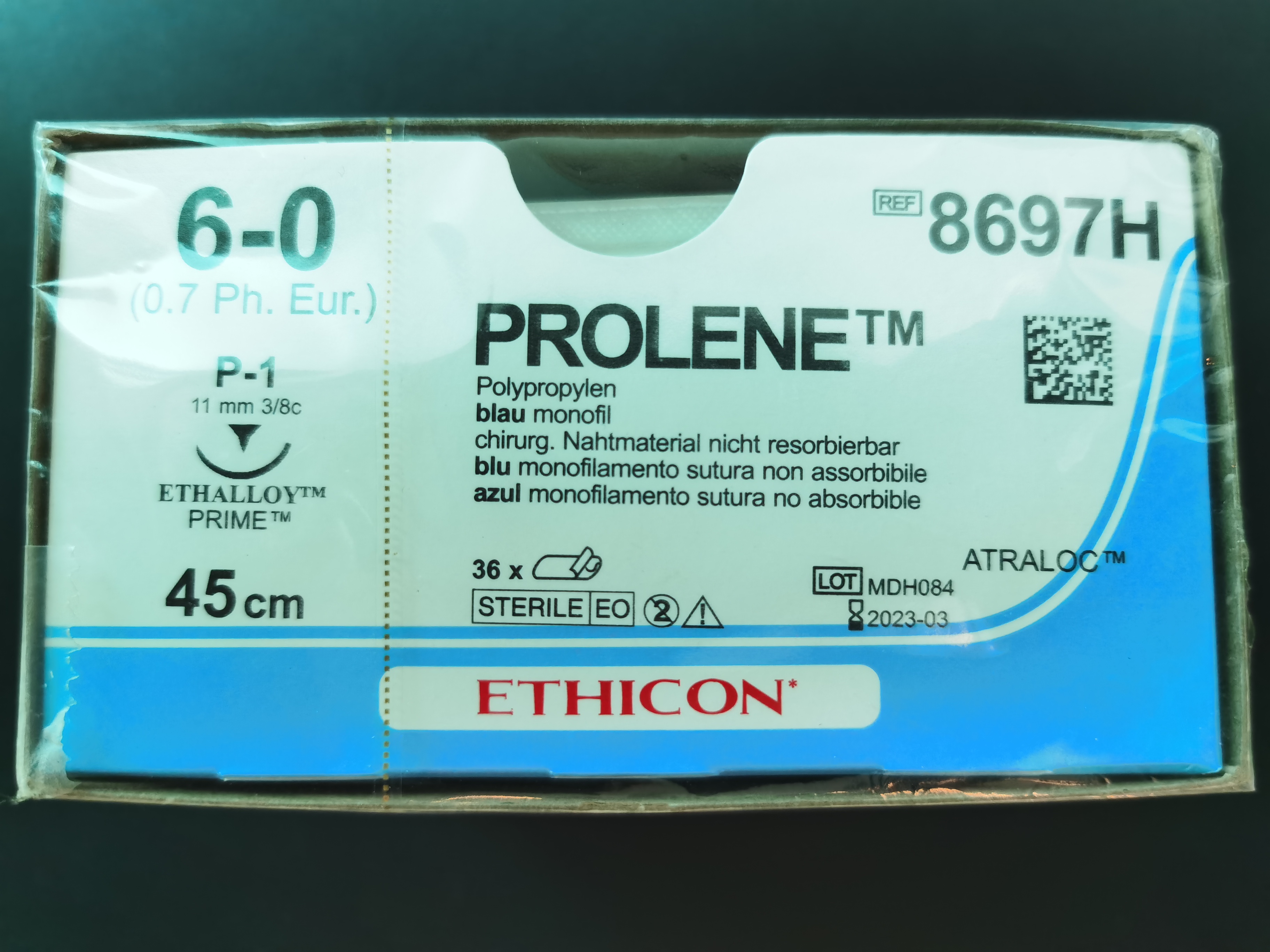 Chỉ phẫu thuật Prolene 6/0