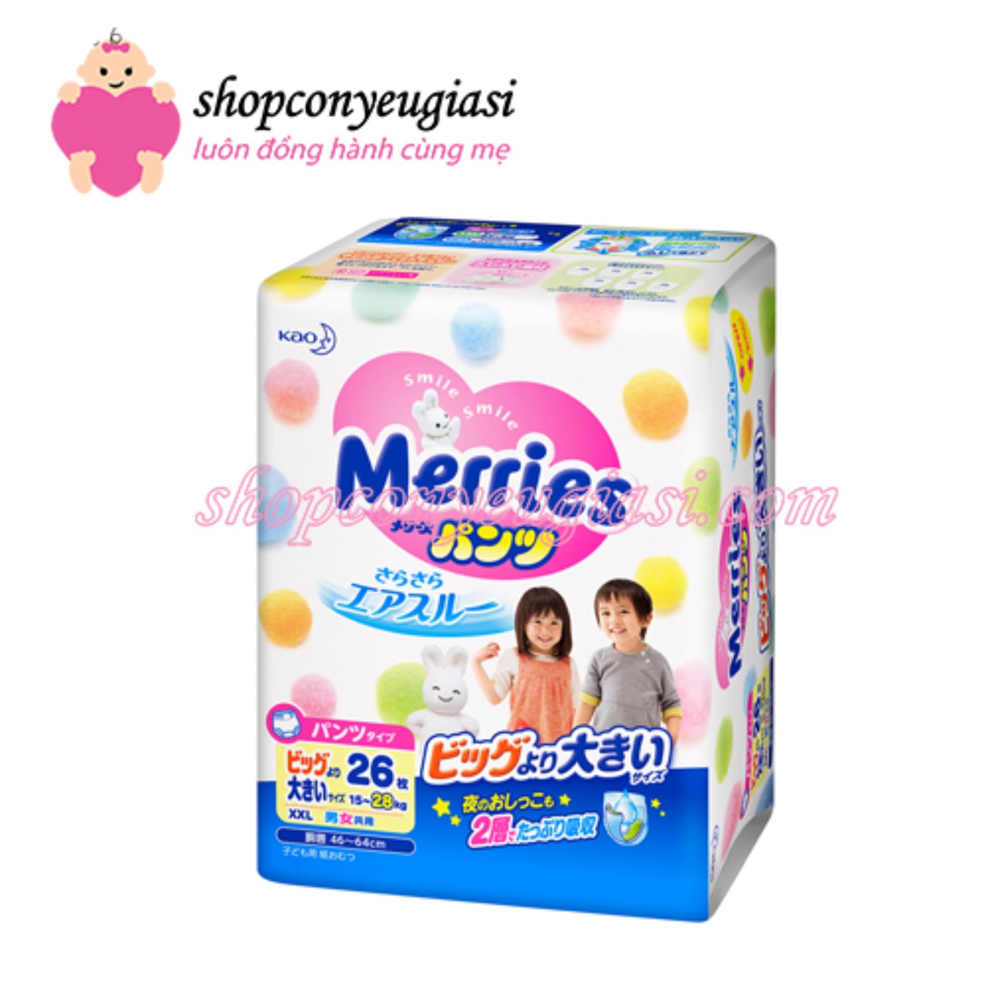[TPHCM] Tã Quần Merries XXL26 Nhập Khẩu