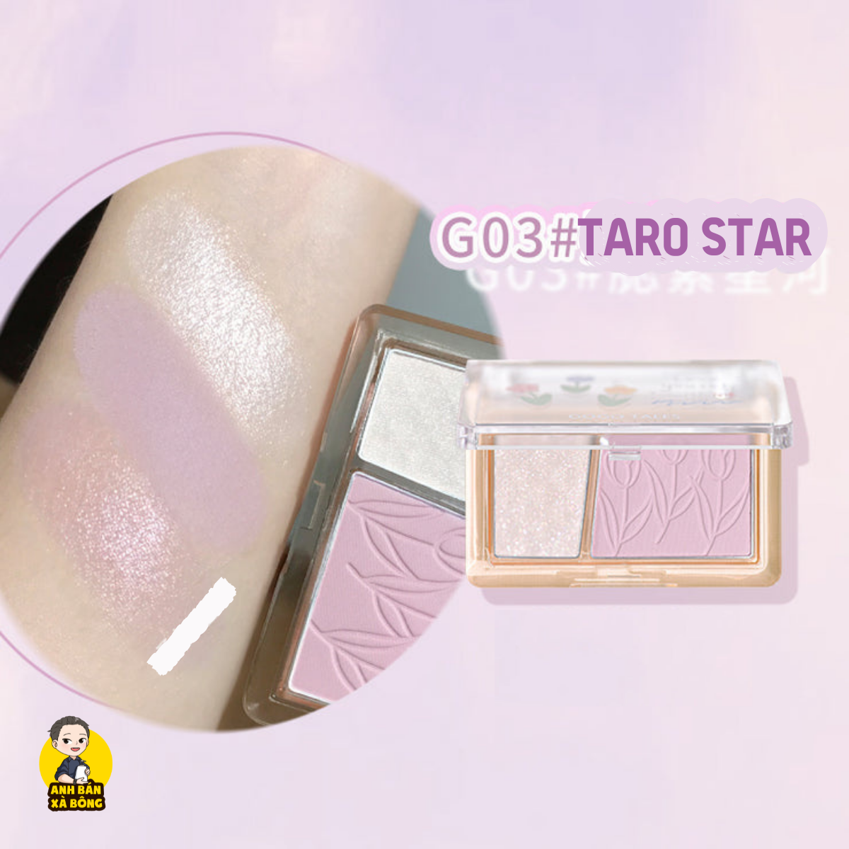 Phấn má hồng gogo tales pick up light among flowers highlighting blush powder gt421