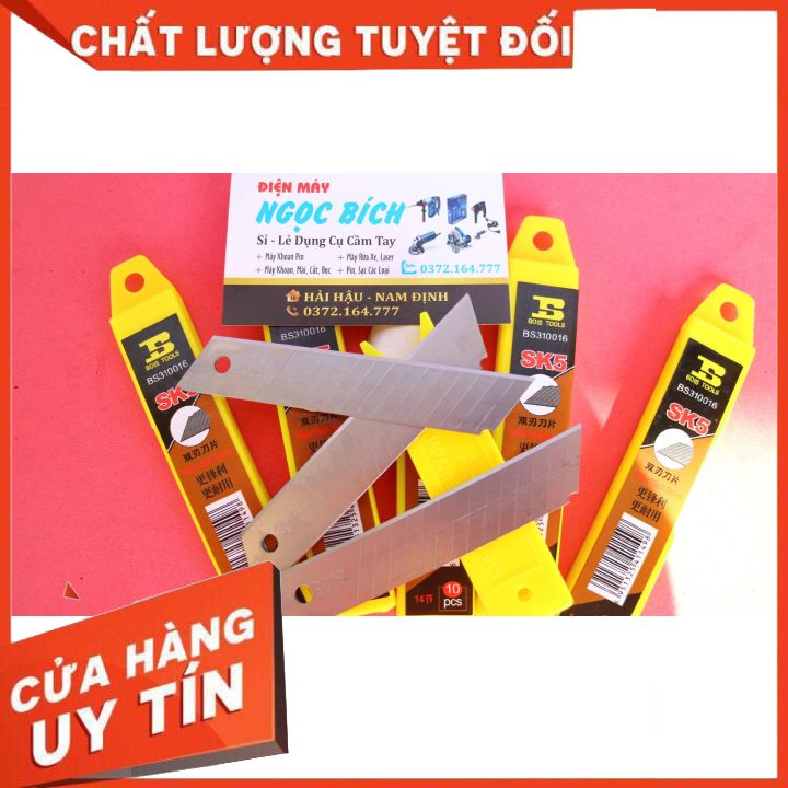 Lưỡi Dao Dọc Giấy Bosi Siêu Sắc1 Hộp 10  Chiếc