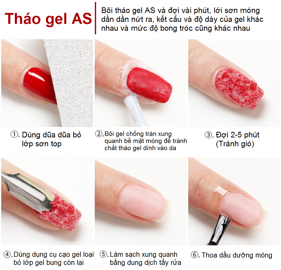 [HCM]Gỡ Tháo Gel AS - Magic Remover Gel
