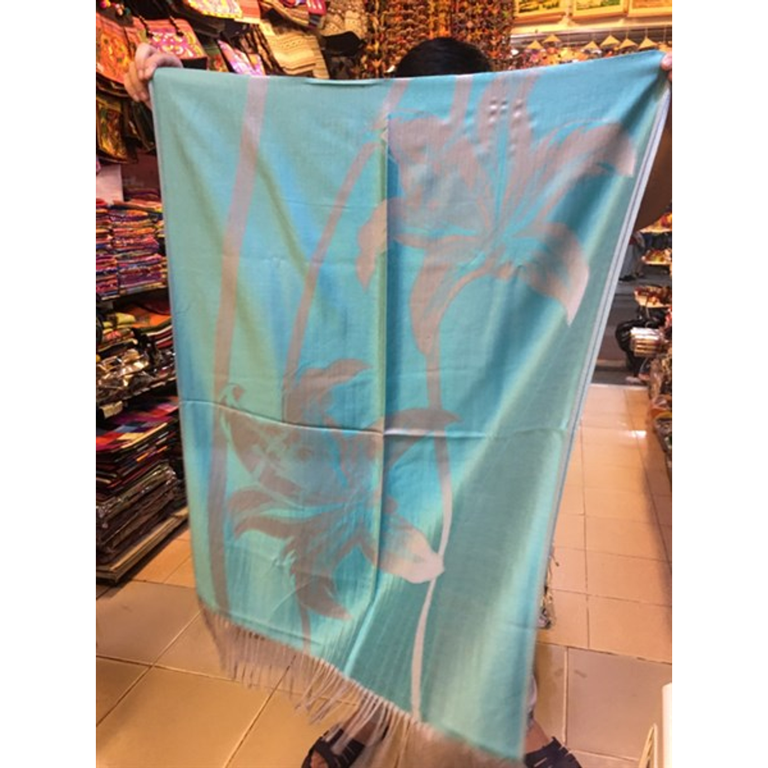 Khăn đũi hoa lan - Pashmina scarf - Usd 6