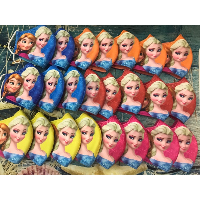 Khẩu Trang Vải Em Bé Hình Elsa/Siêu Nhân