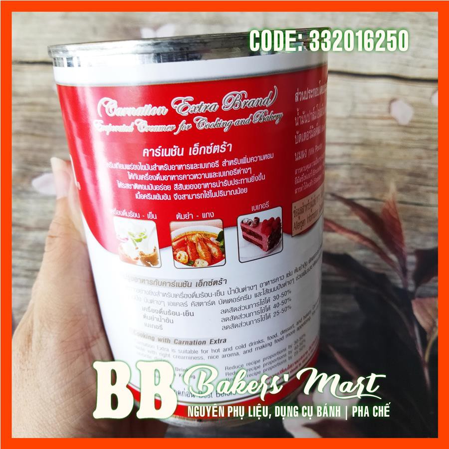 Sữa nước béo 3 bông Carnation Thái Lan - Lon 385gr